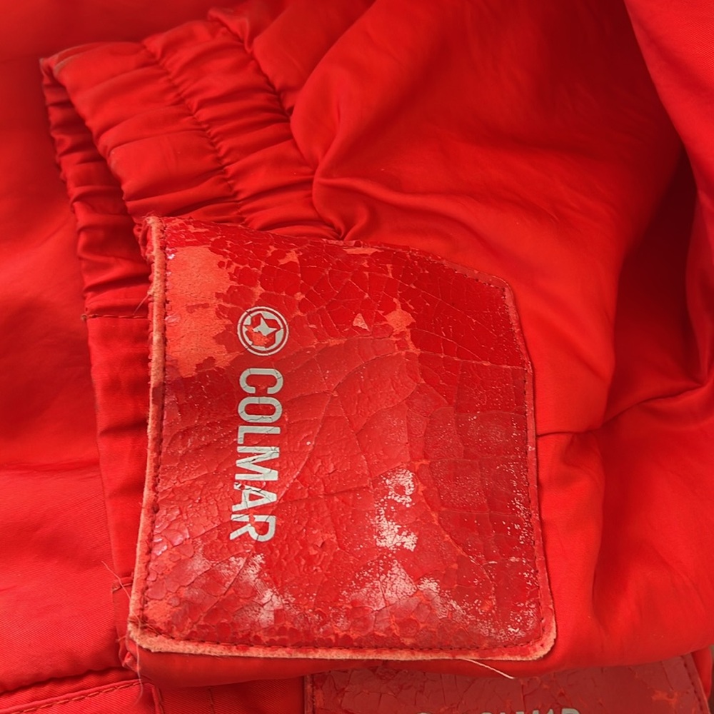 COLMAR Sportswear Red Snowsuit Vintage Made In Italy Size Large USA 8 - Picture 15 of 16